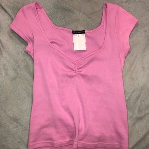 NWOT Brandy Melville Pink Shirt